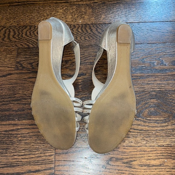 Gold Charter Club Ginifur Wedge Sandals/Wedge Heels - Picture 7 of 7